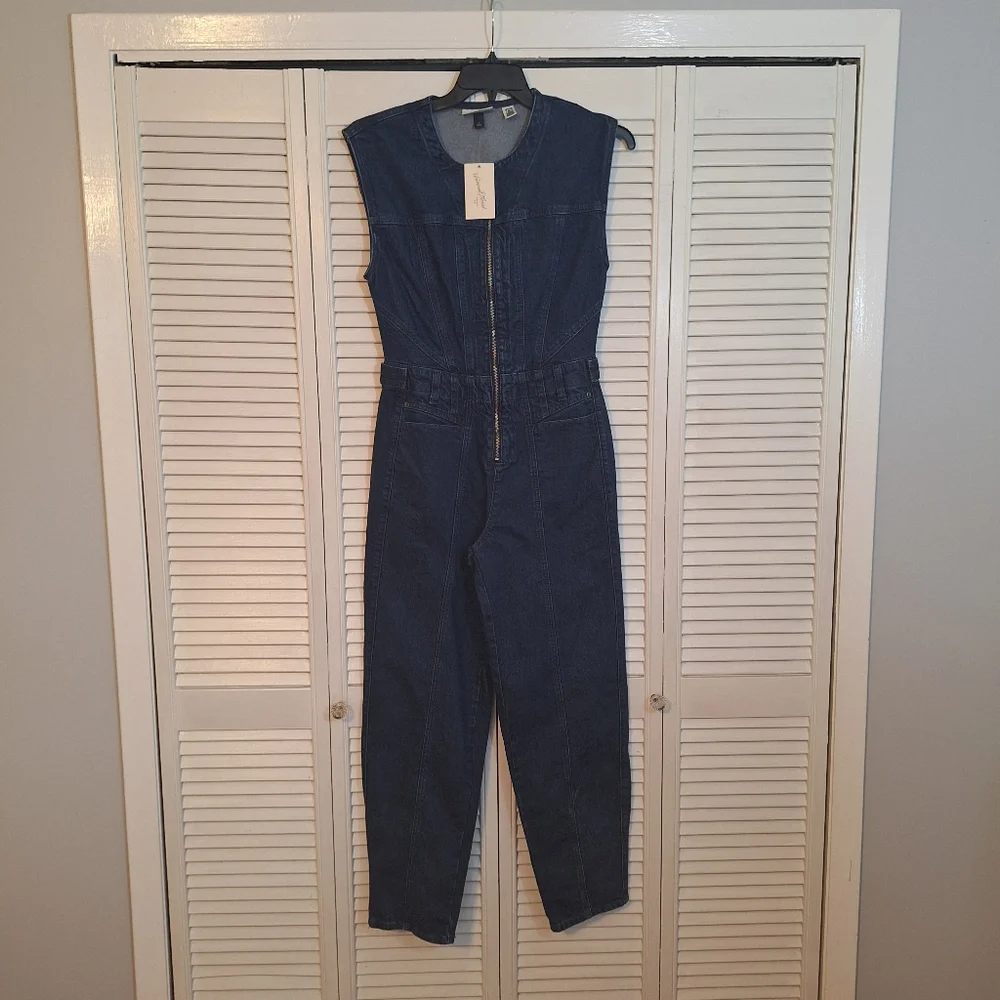 Universal Threads Blue Denim Jumpsuit Sz 2 NWT *V - Picture 5 of 8